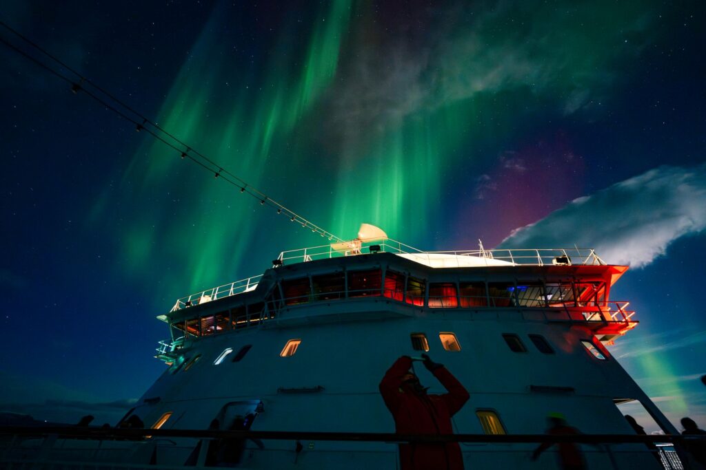 CREDIT Hurtigruten ship sailing through Alta Norway Photo Kay Fochtmann